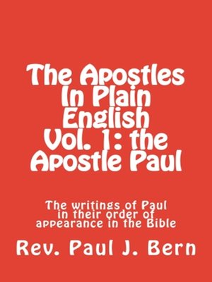 cover image of The Apostles In Plain English Volume 1